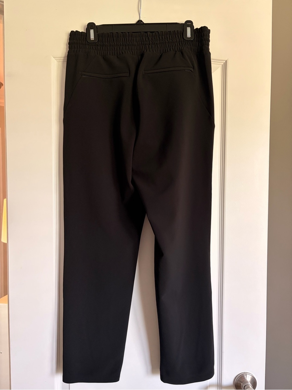 Athleta Metropolis Straight Leg Pants Black Size 6 Ankle Zip - Picture 5 of 6